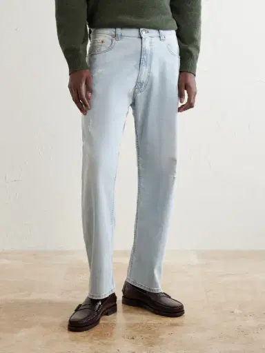 Ghiaia Cashmere Straight-Leg Distressed Jeans - Men | Thumbnail 3 Ghiaia Cashmere Straight-Leg Distressed Jeans - Men | Thumbnail 3