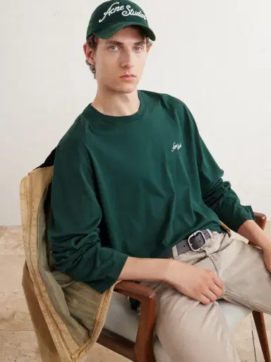 Acne Studios Carliy Venice Logo-Embroidered Cotton Cap - Men | Thumbnail 2 Acne Studios Carliy Venice Logo-Embroidered Cotton Cap - Men | Thumbnail 2