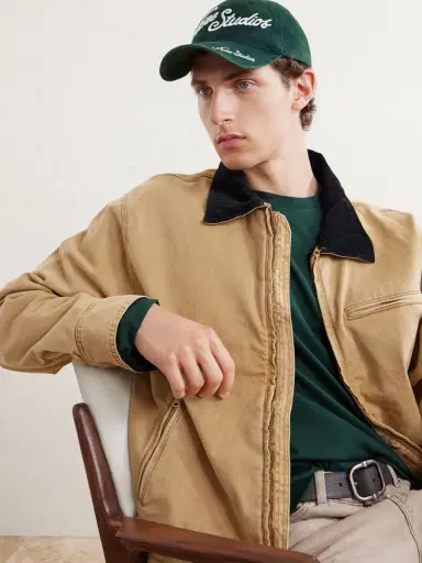 Acne Studios Carliy Venice Logo-Embroidered Cotton Cap - Men | Thumbnail 3 Acne Studios Carliy Venice Logo-Embroidered Cotton Cap - Men | Thumbnail 3