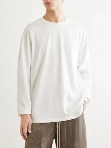 Rick Owens Crewneck Cotton-Jersey Shirt - Men | Thumbnail 3