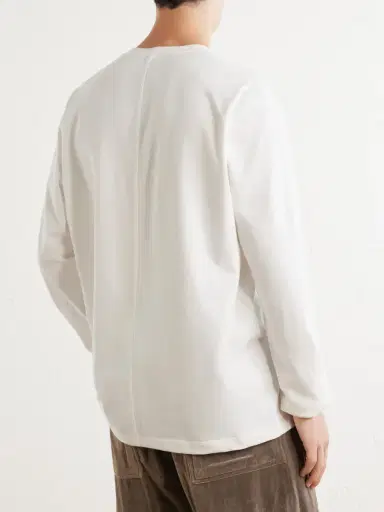 Rick Owens Crewneck Cotton-Jersey Shirt - Men | Thumbnail 4