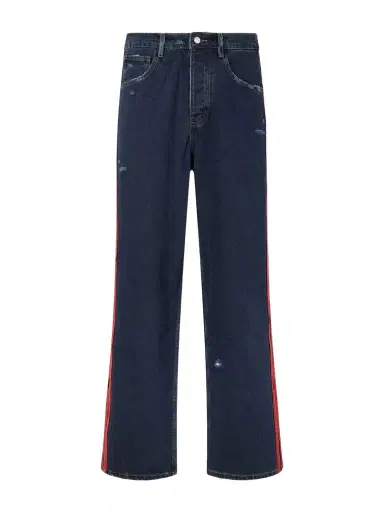 Nahmias Destroyed Wide-Leg Striped Jeans - Men | Thumbnail 1 Nahmias Destroyed Wide-Leg Striped Jeans - Men | Thumbnail 1