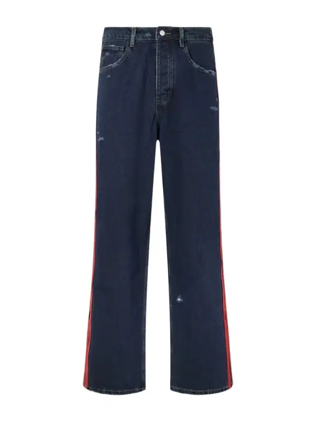 Nahmias Destroyed Wide-Leg Striped Jeans - Men