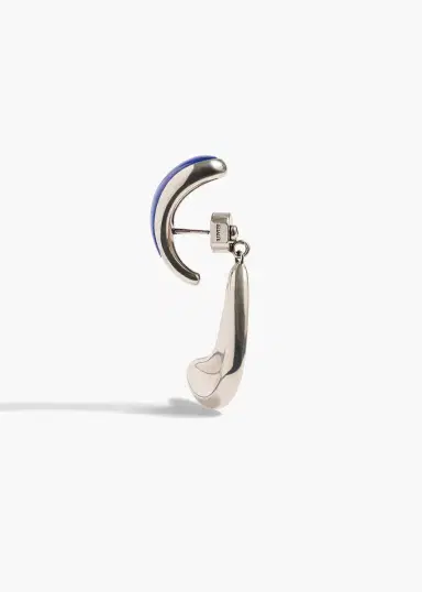 Khaite Cyclone Earrings In Silver With | Thumbnail 3