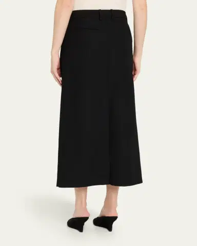 TOTEME Low-Waist Tailored Straight Midi Skirt | Thumbnail 3 TOTEME Low-Waist Tailored Straight Midi Skirt | Thumbnail 3