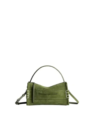 JW Anderson Loafer Small Suede Penny Keeper Top-Handle Bag | Thumbnail 1