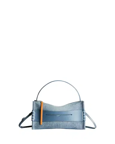 JW Anderson Loafer Denim Penny Keeper Top-Handle Bag | Thumbnail 1