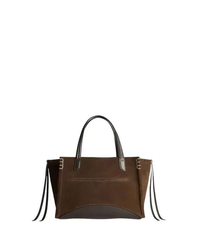 JW Anderson Loafer Cabas Suede & Leather Shoulder Bag