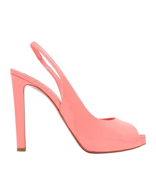 Christian Louboutin 120mm Lady Fanny Patent Leather Peep-Toe Pumps