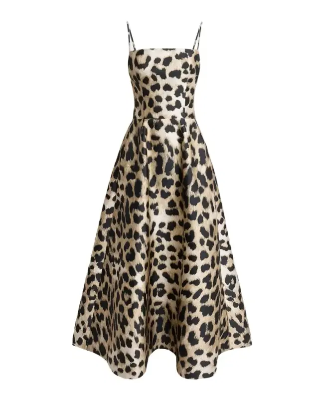Givenchy Sleeveless Animal-Print Gown