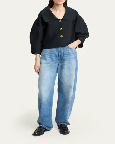 Givenchy Relaxed Cocoon Light-Wash Jeans | Thumbnail 2