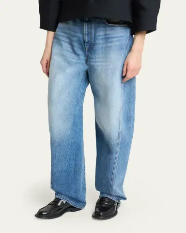 Givenchy Relaxed Cocoon Light-Wash Jeans | Thumbnail 4