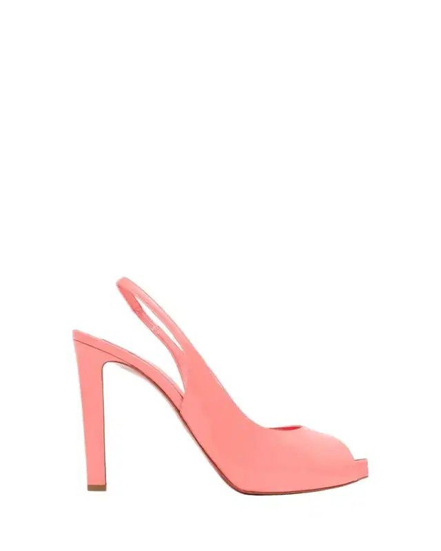 Christian Louboutin 120mm Lady Fanny Patent Leather Peep-Toe Pumps