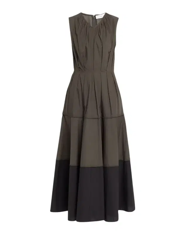 Proenza Schouler White Label Kailey Tiered Poplin Maxi Dress