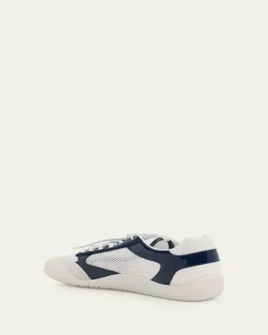 Prada Men's Speedrock Leather and Mesh Sneakers | Thumbnail 2
