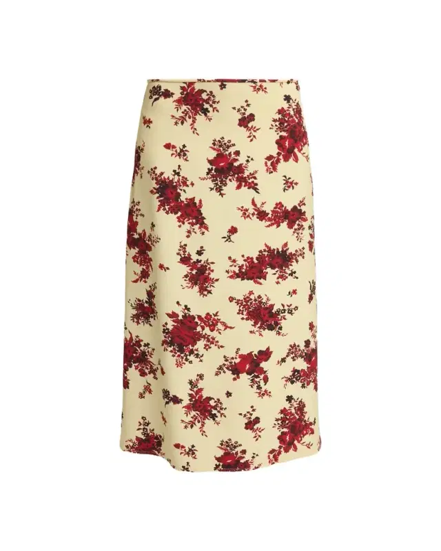 Jil Sander Floral-Print Viscose Midi Skirt