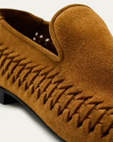 Proenza Schouler Whipstitch Suede Moccasin Loafers | Thumbnail 3 Proenza Schouler Whipstitch Suede Moccasin Loafers | Thumbnail 3