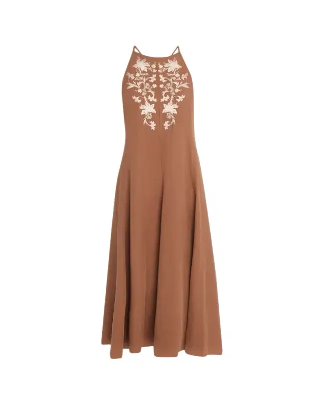 Kobi Halperin Regina Embroidered Maxi Dress
