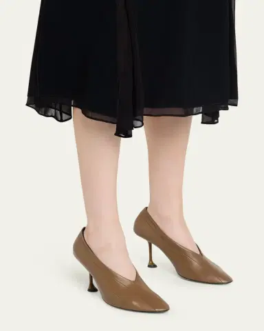 Proenza Schouler 85mm Tee Pieced Leather Pumps | Thumbnail 6 Proenza Schouler 85mm Tee Pieced Leather Pumps | Thumbnail 6