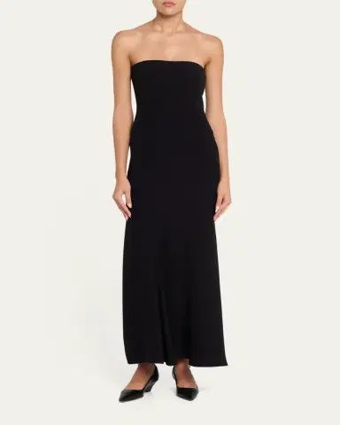 The Row Korose Strapless Silk Trumpet Maxi Dress | Thumbnail 2 The Row Korose Strapless Silk Trumpet Maxi Dress | Thumbnail 2