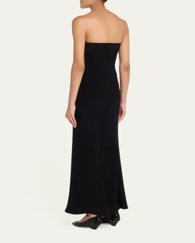 The Row Korose Strapless Silk Trumpet Maxi Dress | Thumbnail 3 The Row Korose Strapless Silk Trumpet Maxi Dress | Thumbnail 3