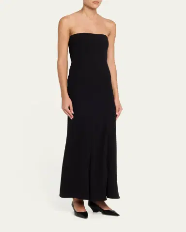 The Row Korose Strapless Silk Trumpet Maxi Dress | Thumbnail 4 The Row Korose Strapless Silk Trumpet Maxi Dress | Thumbnail 4