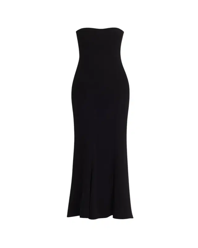 THE ROW Korose Strapless Silk Trumpet Maxi Dress