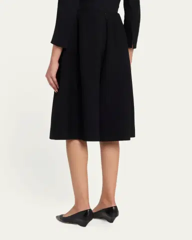 The Row Fauna Pleated Wide-Leg Culotte Shorts | Thumbnail 3 The Row Fauna Pleated Wide-Leg Culotte Shorts | Thumbnail 3