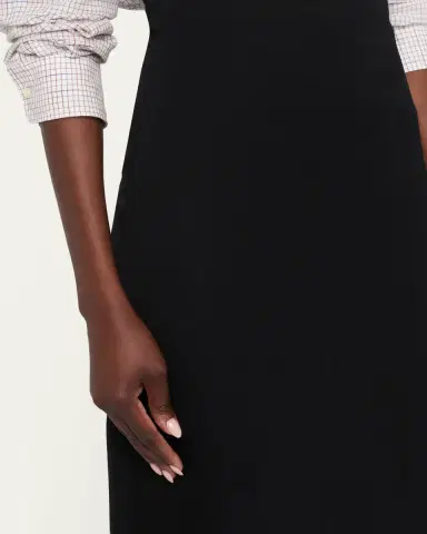The Row Iphora Wool Crepe Slit Midi Skirt | Thumbnail 5 The Row Iphora Wool Crepe Slit Midi Skirt | Thumbnail 5