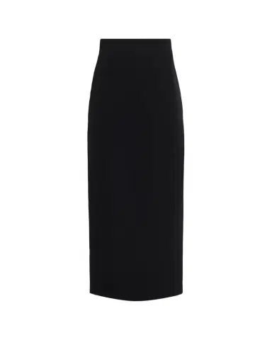 The Row Iphora Wool Crepe Slit Midi Skirt | Thumbnail 1 The Row Iphora Wool Crepe Slit Midi Skirt | Thumbnail 1