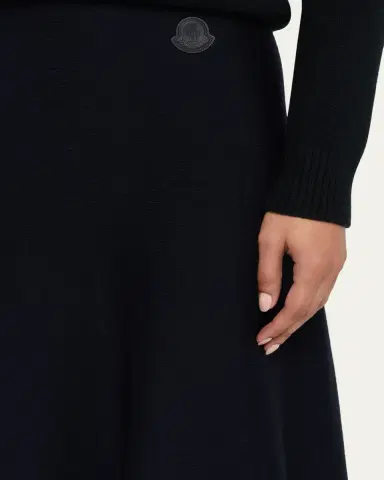 Moncler Wool Knit Midi Skirt | Thumbnail 5 Moncler Wool Knit Midi Skirt | Thumbnail 5