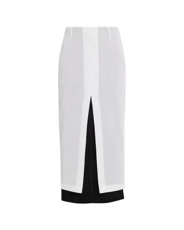 THE ROW Ismara Layered Midi Split Skirt