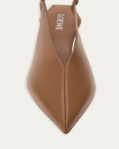 LOEWE 4mm Origami Cubic Leather Slingback Pumps | Thumbnail 5