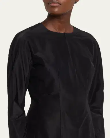 The Row Elione Long-Sleeve Silk Taffeta Top | Thumbnail 5 The Row Elione Long-Sleeve Silk Taffeta Top | Thumbnail 5