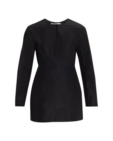 The Row Elione Long-Sleeve Silk Taffeta Top | Thumbnail 1 The Row Elione Long-Sleeve Silk Taffeta Top | Thumbnail 1