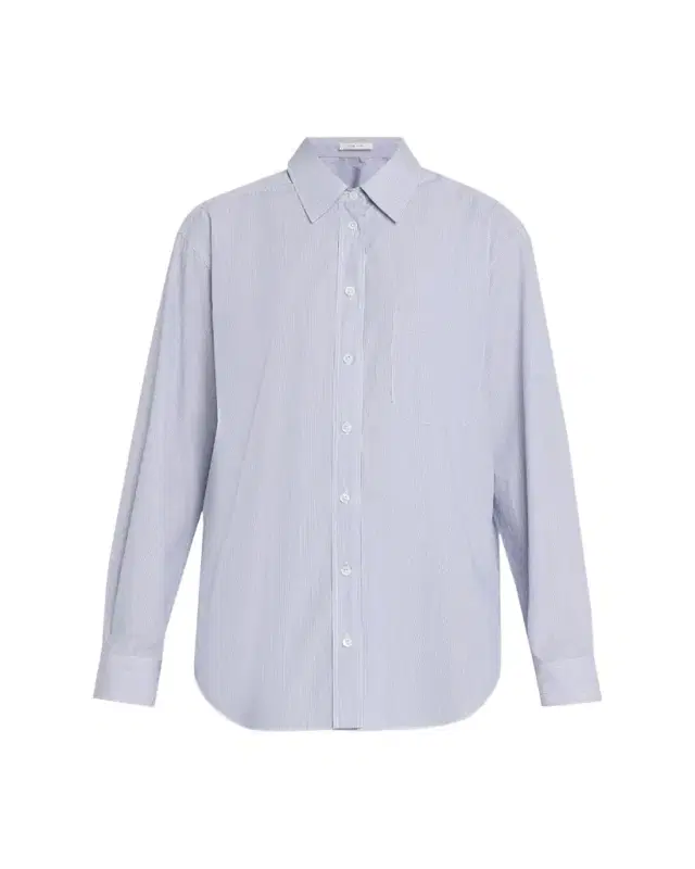 THE ROW Gavina Striped Cotton Button-Down Shirt