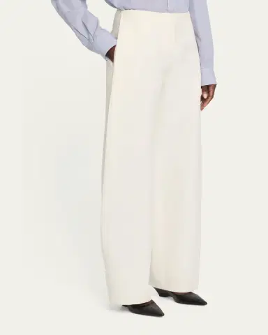 The Row Galileo Pleated Cotton-Silk Barrel-Leg Pants | Thumbnail 9 The Row Galileo Pleated Cotton-Silk Barrel-Leg Pants | Thumbnail 9