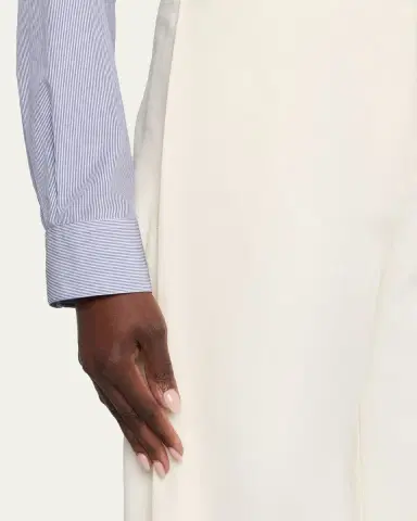 The Row Galileo Pleated Cotton-Silk Barrel-Leg Pants | Thumbnail 10 The Row Galileo Pleated Cotton-Silk Barrel-Leg Pants | Thumbnail 10