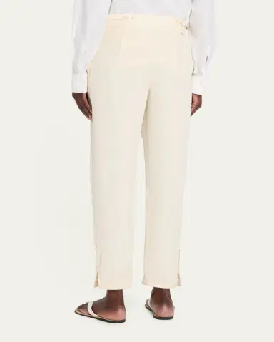 The Row Faro Pleated Tapered-Leg Ankle Pants | Thumbnail 3