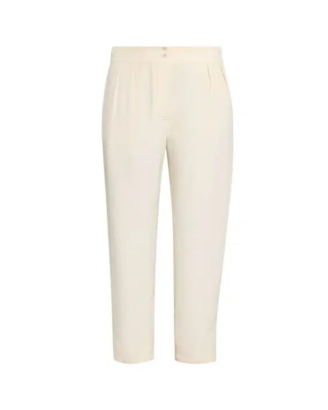 THE ROW Faro Pleated Tapered-Leg Ankle Pants