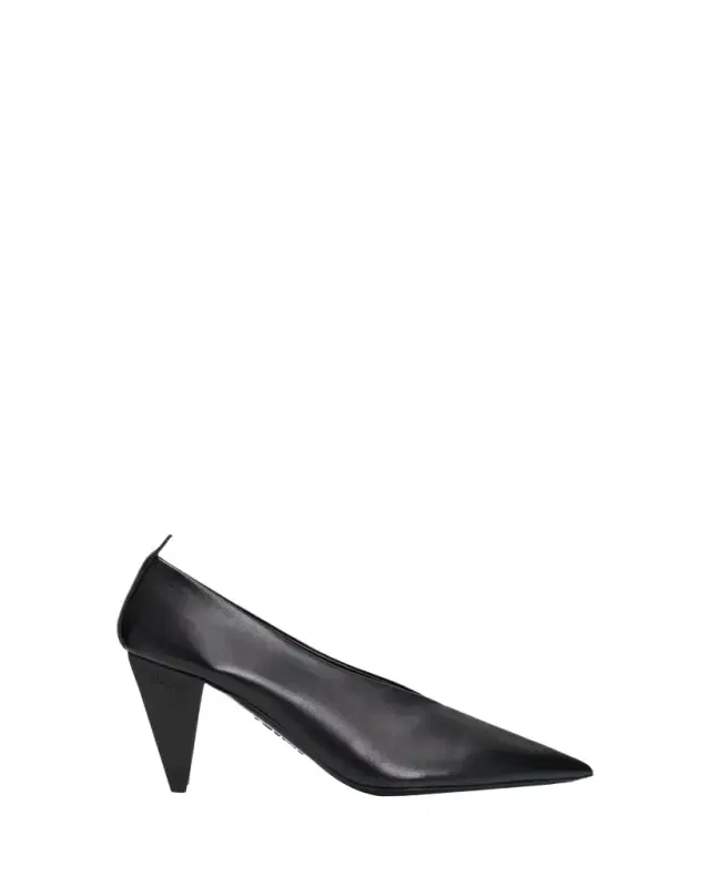 45mm Origami Cubic Leather Pumps