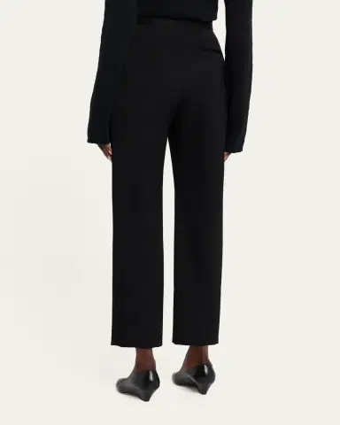 The Row Eranza Wool Straight-Leg Ankle Pants | Thumbnail 3 The Row Eranza Wool Straight-Leg Ankle Pants | Thumbnail 3