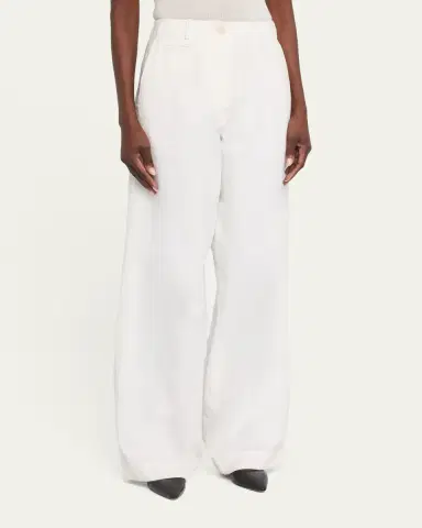 The Row Fadry Cotton Gabardine Wide-Leg Carpenter Pants | Thumbnail 4