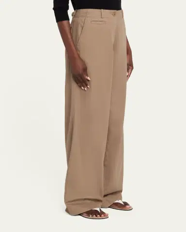 The Row Fadry Cotton Gabardine Wide-Leg Carpenter Pants | Thumbnail 9