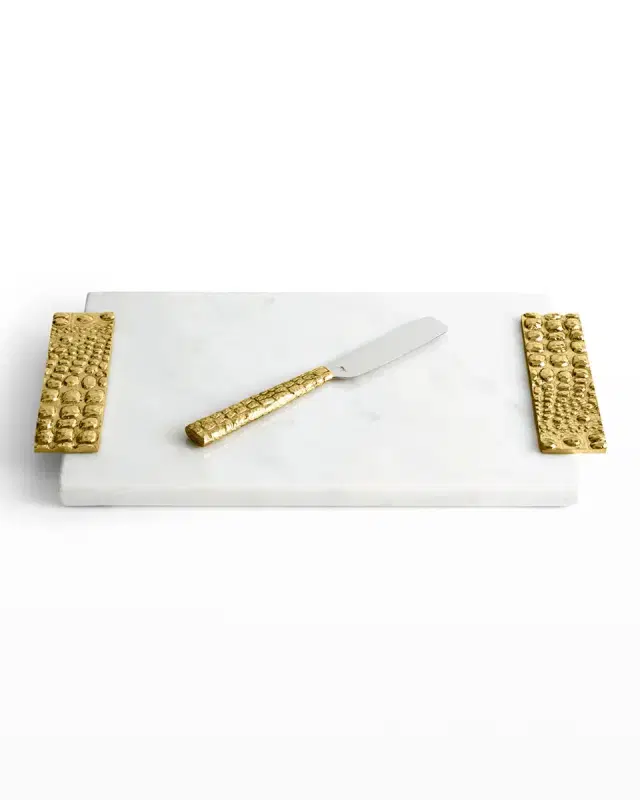 Michael Aram Safari Small Cheese Board with Knife