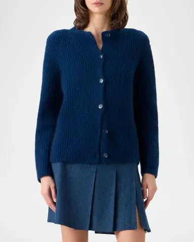 Akris Rib Knit Cashmere-Silk Cardigan | Thumbnail 4 Akris Rib Knit Cashmere-Silk Cardigan | Thumbnail 4