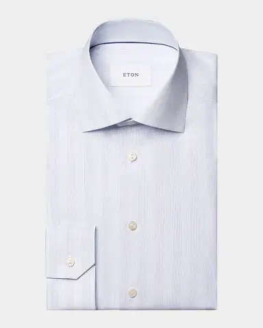 Eton Men 's Signature Poplin Contemporary-Fit Dress Shirt | Thumbnail 2