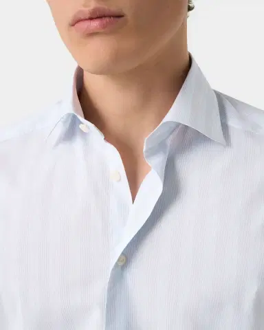 Eton Men 's Signature Poplin Contemporary-Fit Dress Shirt | Thumbnail 5