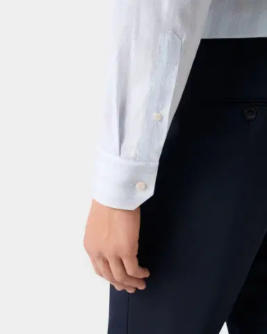 Eton Men 's Signature Poplin Contemporary-Fit Dress Shirt | Thumbnail 8