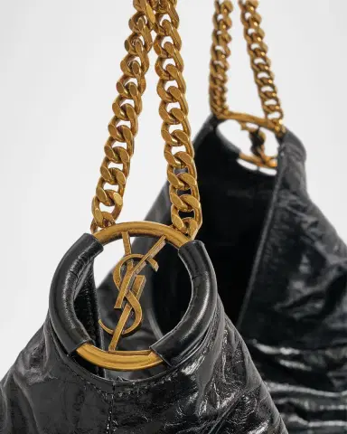 Saint Laurent Cassandre Hobo Bag in Crinkled Patent Leather | Thumbnail 6 Saint Laurent Cassandre Hobo Bag in Crinkled Patent Leather | Thumbnail 6